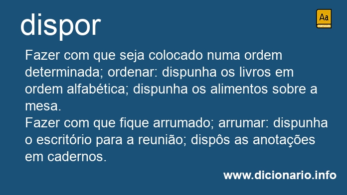 Significado de dispomos