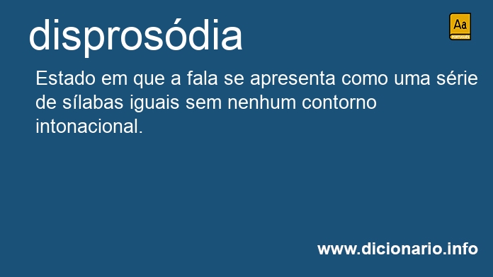 Significado de disprosdia