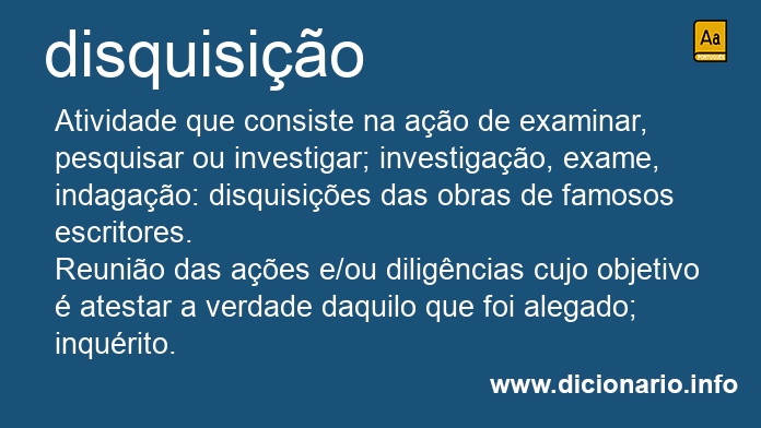 Significado de disquisies