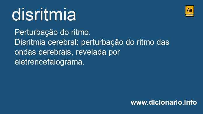 Significado de disritmias