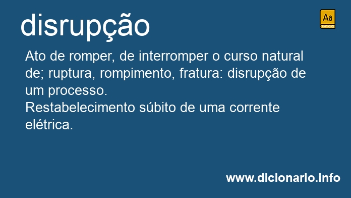 Significado de disrupes