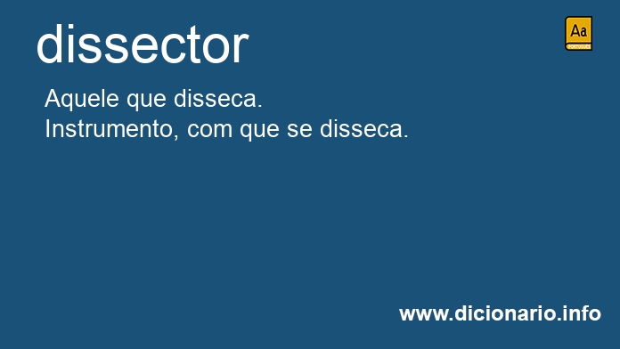 Significado de dissector