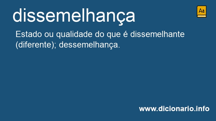 Significado de dissemelhana