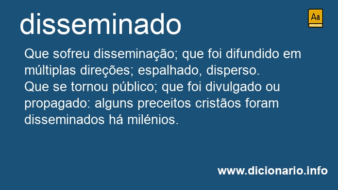 Significado de disseminada