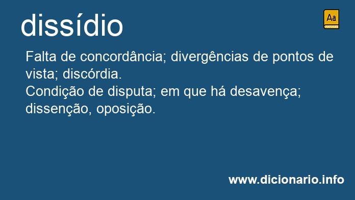 Significado de dissdio