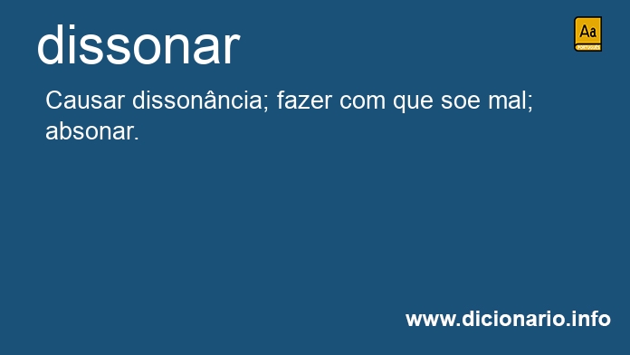 Significado de dissonaria