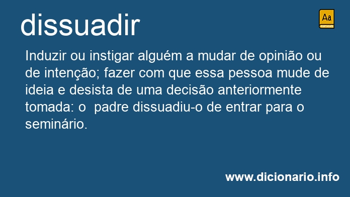 Significado de dissuadam