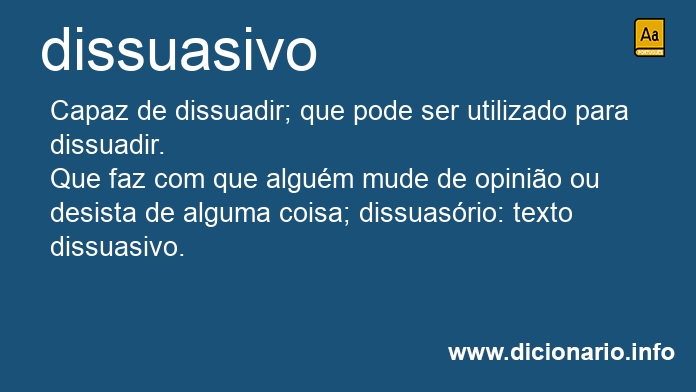 Significado de dissuasivo