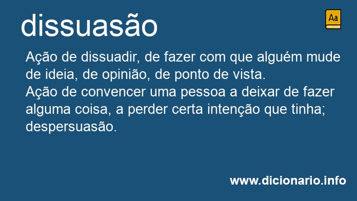 Significado de dissuases