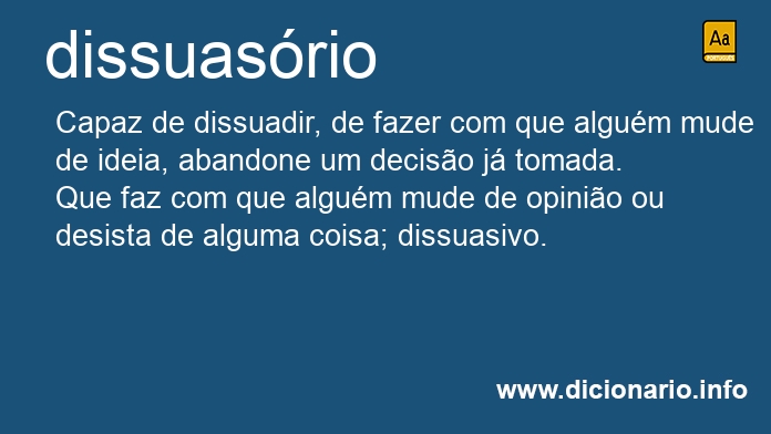 Significado de dissuasria