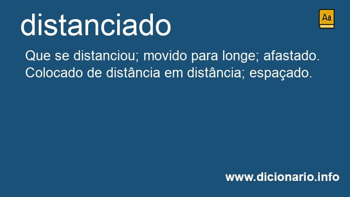 Significado de distanciada