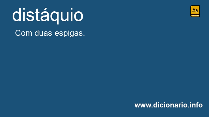 Significado de distquio
