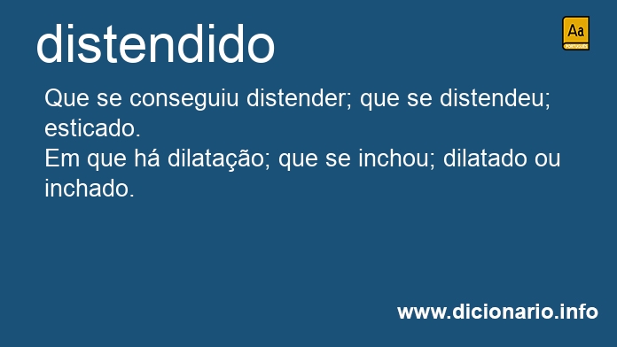 Significado de distendido