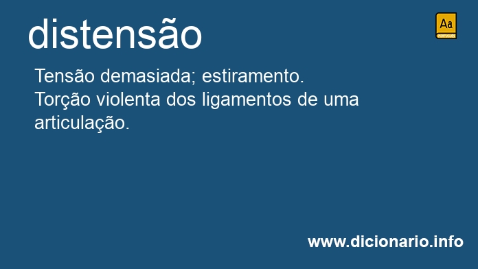 Significado de distenso