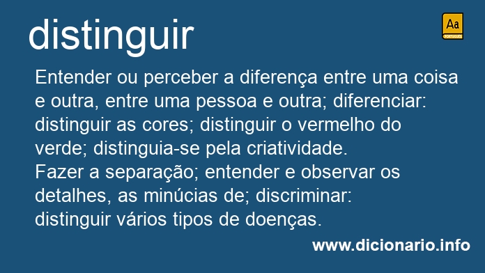 Significado de distinga