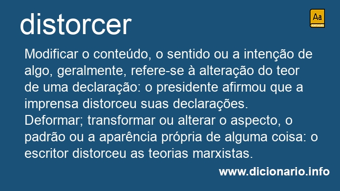 Significado de distorcendo