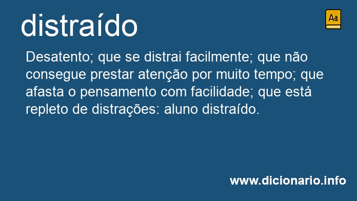 Significado de distrado