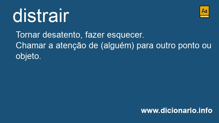 Significado de distrair