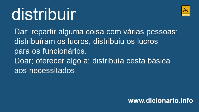 Significado de distribuem