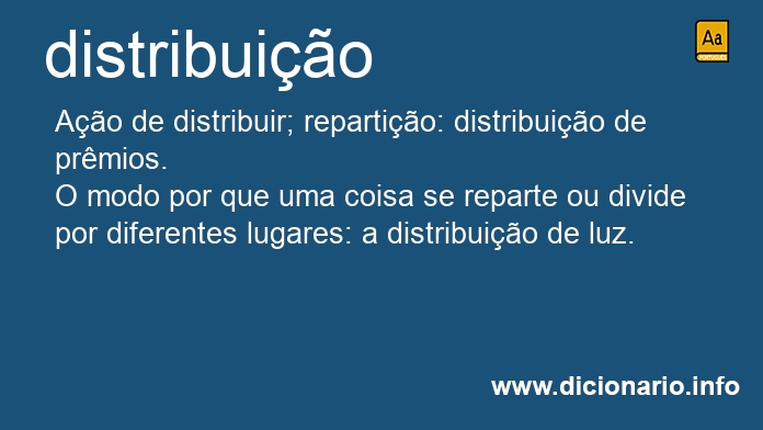Significado de distribuio
