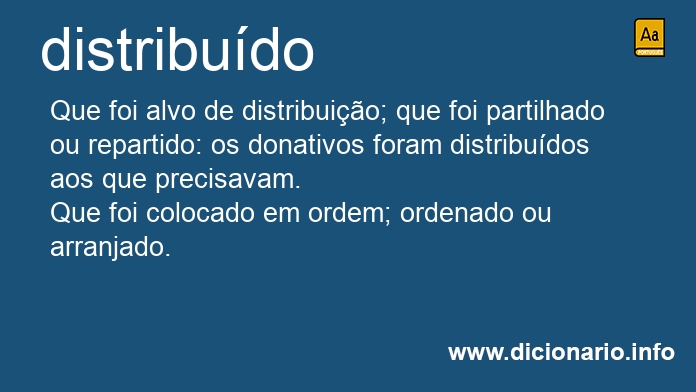 Significado de distribuda