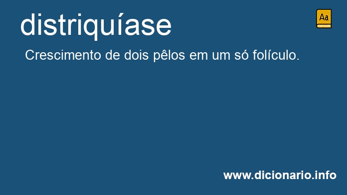 Significado de distriquase