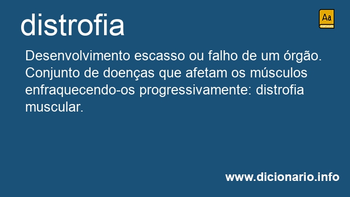 Significado de distrofia