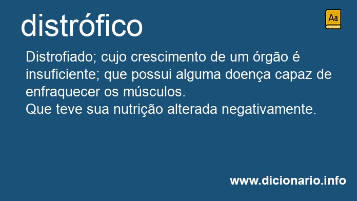 Significado de distrficos