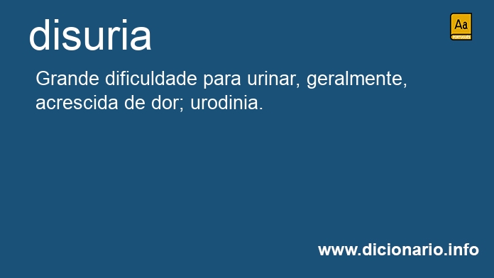 Significado de disuria