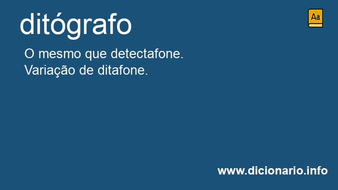 Significado de ditgrafo