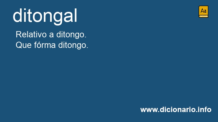 Significado de ditongal