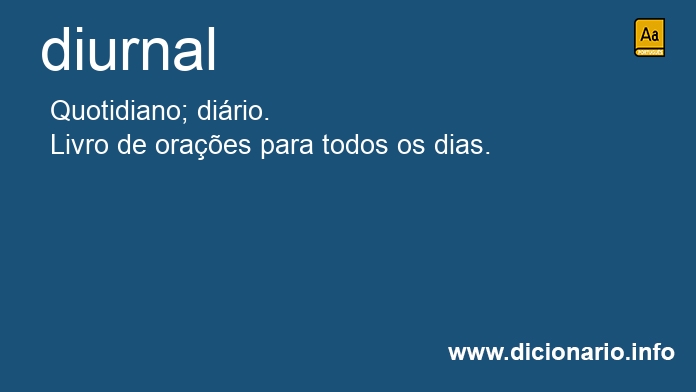 Significado de diurnal