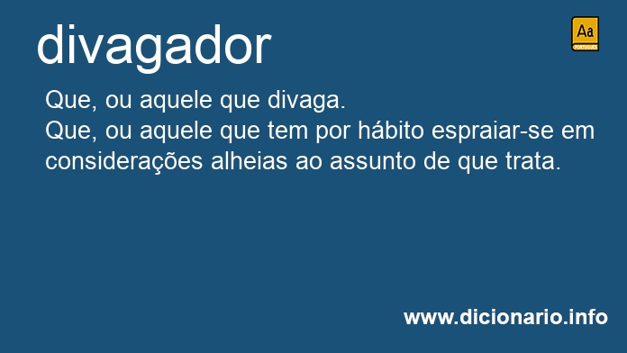 Significado de divagador