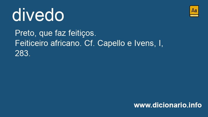 Significado de divedo