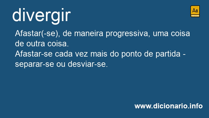 Significado de diverges