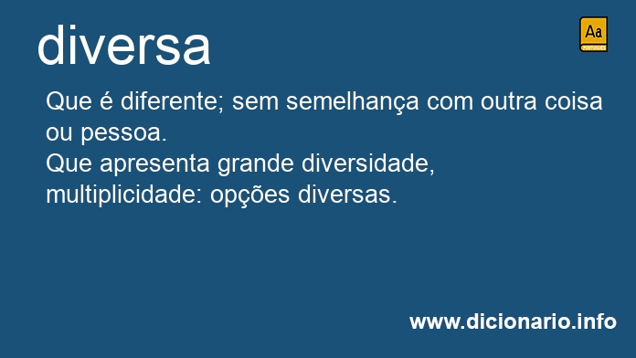 Significado de diversa