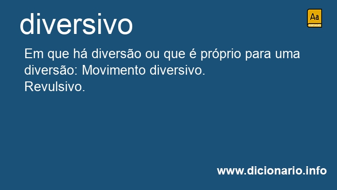 Significado de diversivo