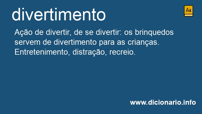 Significado de divertimentos