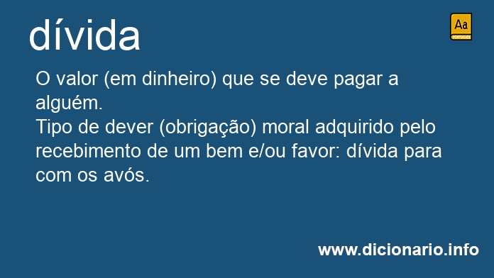 Significado de dvida