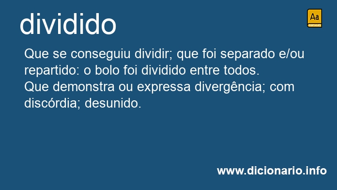 Significado de dividido