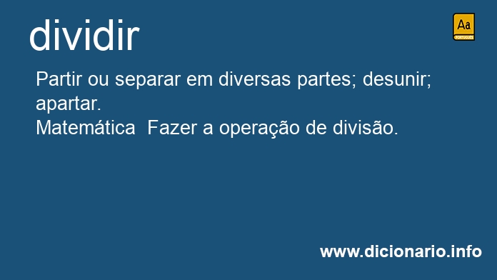 Significado de dividirem