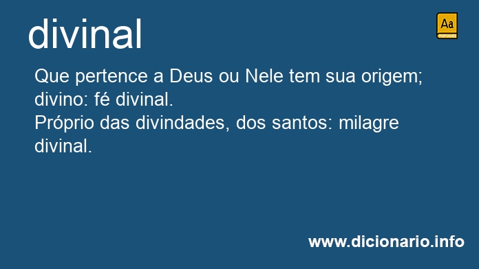 Significado de divinais