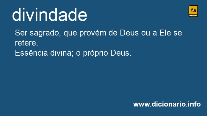 Significado de divindade