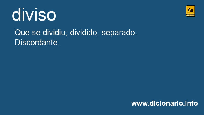 Significado de diviso