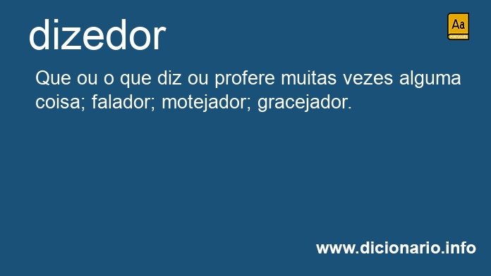 Significado de dizedores