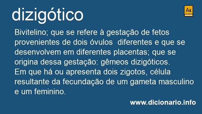 Significado de dizigticos