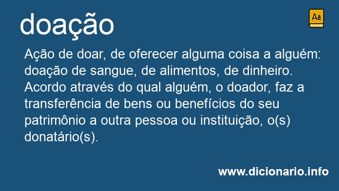 Significado de doao