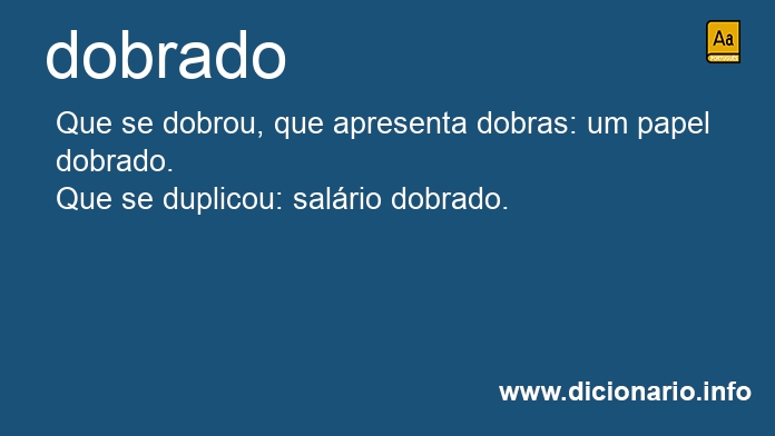 Significado de dobrados