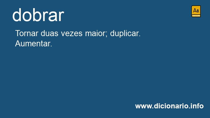 Significado de dobrar