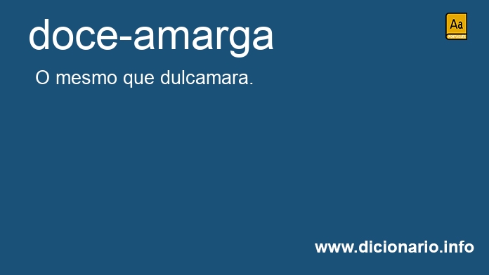 Significado de doce-amarga